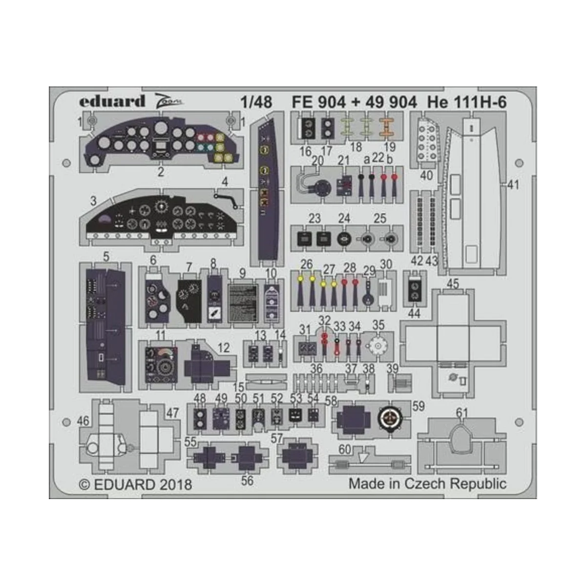 He 111H-6 for ICM - Eduard Accessories FE904
