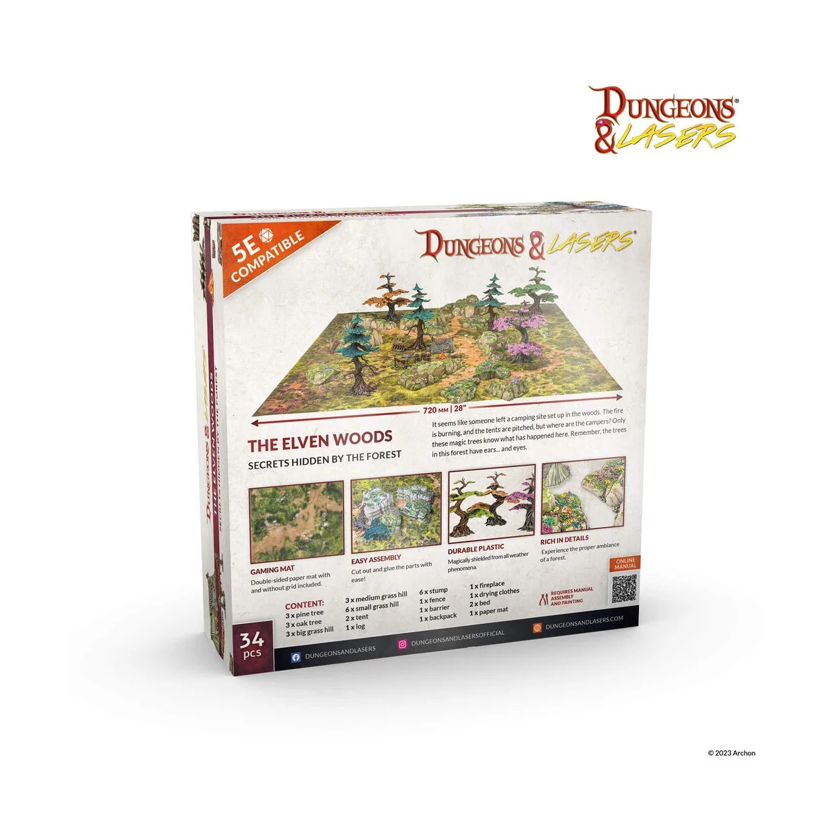 Dungeons & Lasers Starter Set: THE ELVEN WOODS - Archon Studio DNL0056
