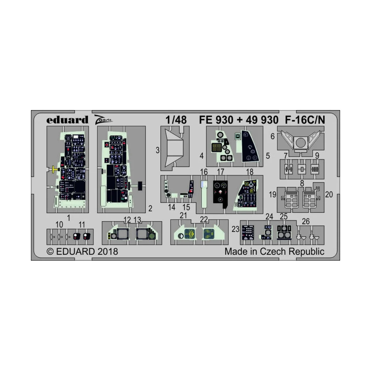 F-16C/N for Tamiya - Eduard Accessories FE930