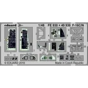 F-16C/N for Tamiya, 1/48 - Eduard Accessories FE930