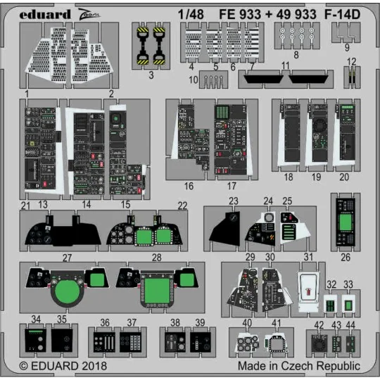 F-14D for Tamiya, 1/48 - Eduard Accessories FE933