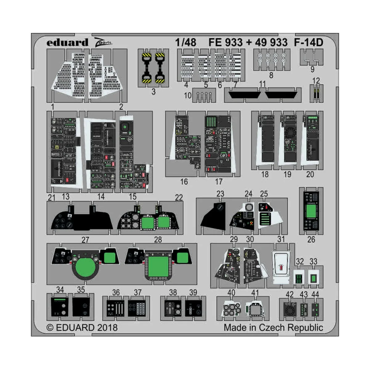 F-14D for Tamiya - Eduard Accessories FE933
