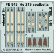 He 219 seatbelts STEEL for Tamiya - Eduard Accessories FE948