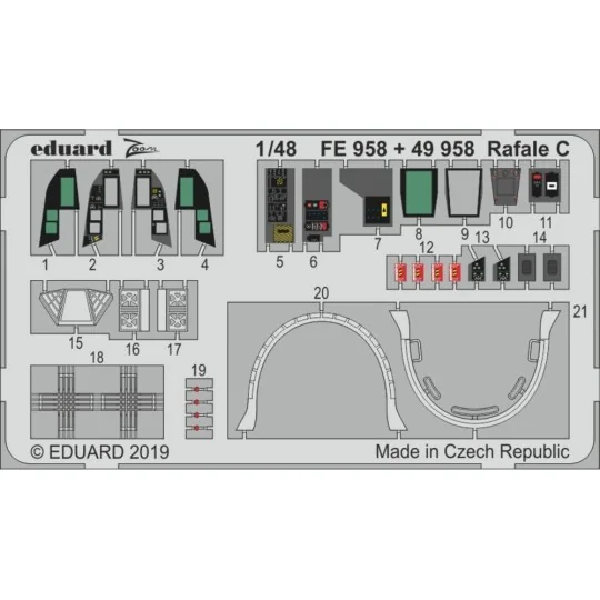 Rafale C for Revell, 1/48 - Eduard Accessories FE958