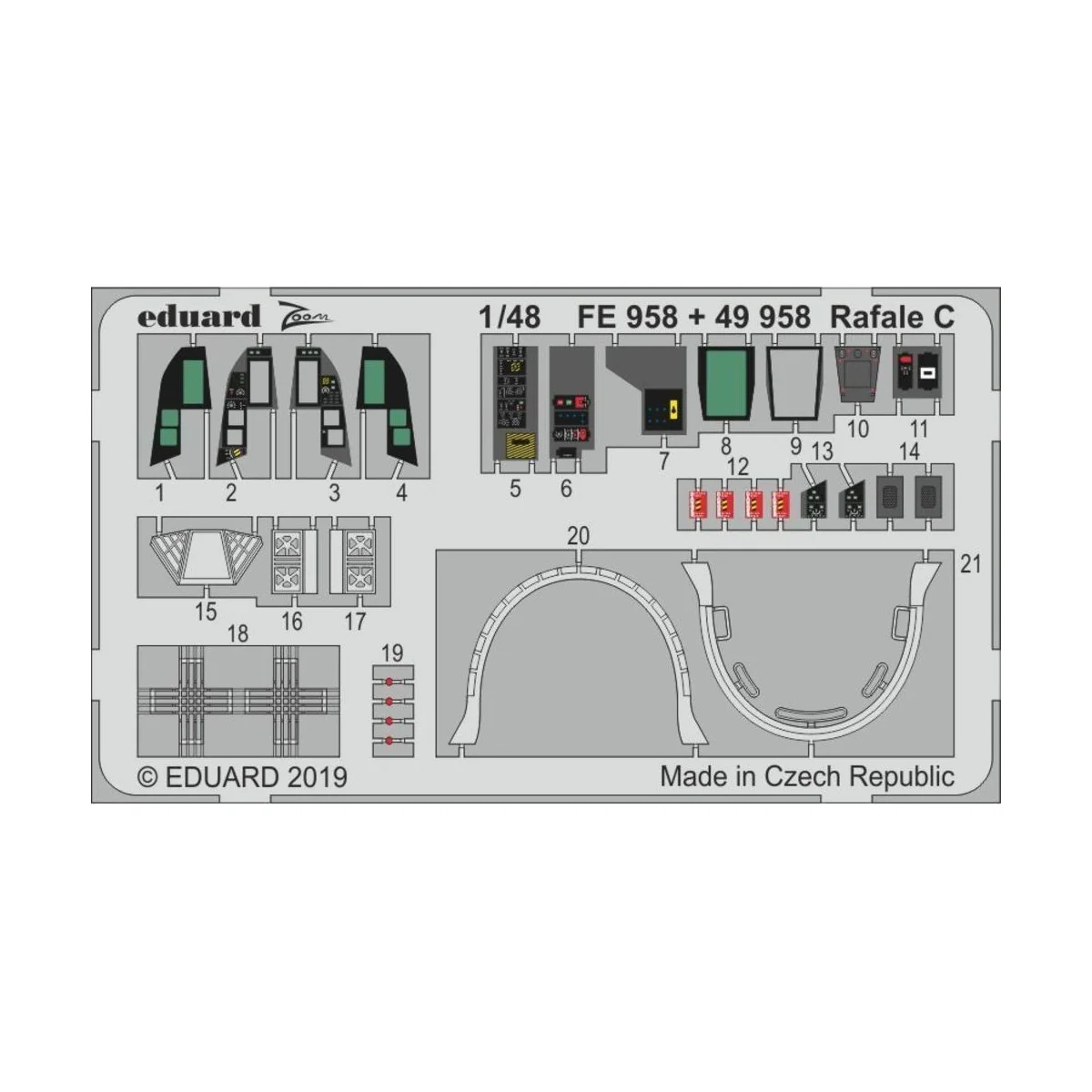 Rafale C for Revell, 1/48 - Eduard Accessories FE958