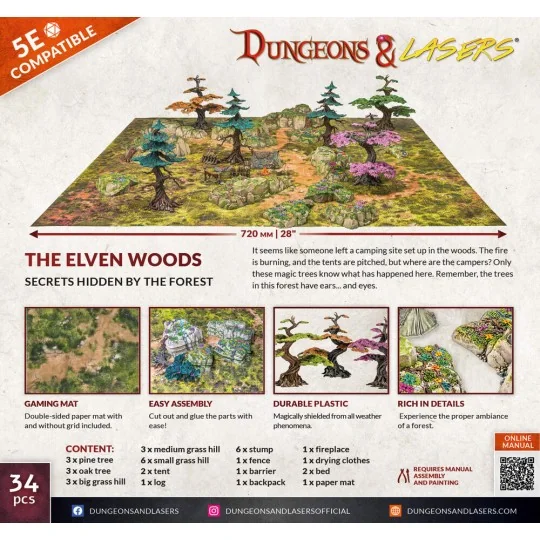 Dungeons & Lasers Starter Set: THE ELVEN WOODS - Archon Studio DNL0056