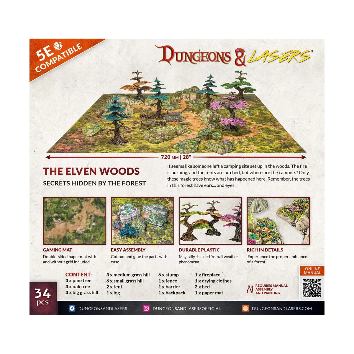 Dungeons & Lasers Starter Set: THE ELVEN WOODS - Archon Studio DNL0056