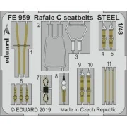 Rafale C seatbelts STEEL for Revell, 1/48 - Eduard Accessories FE959