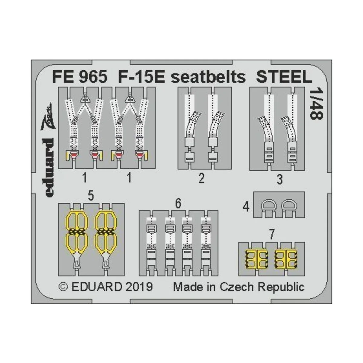 F-15E seatbelts STEEL f.Great Wall Hobby, 1/48 - Eduard Accessories... F-15E seatbelts STEEL f.Great Wall Hobby, 1/48 - Eduard Accessories...