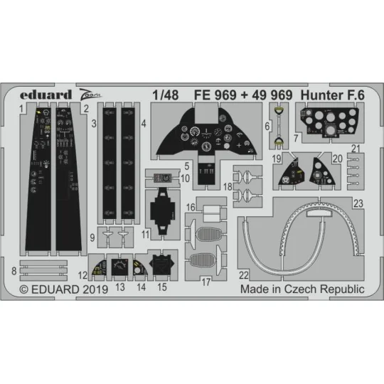 Hunter F.6 for Airfix - Eduard Accessories FE969