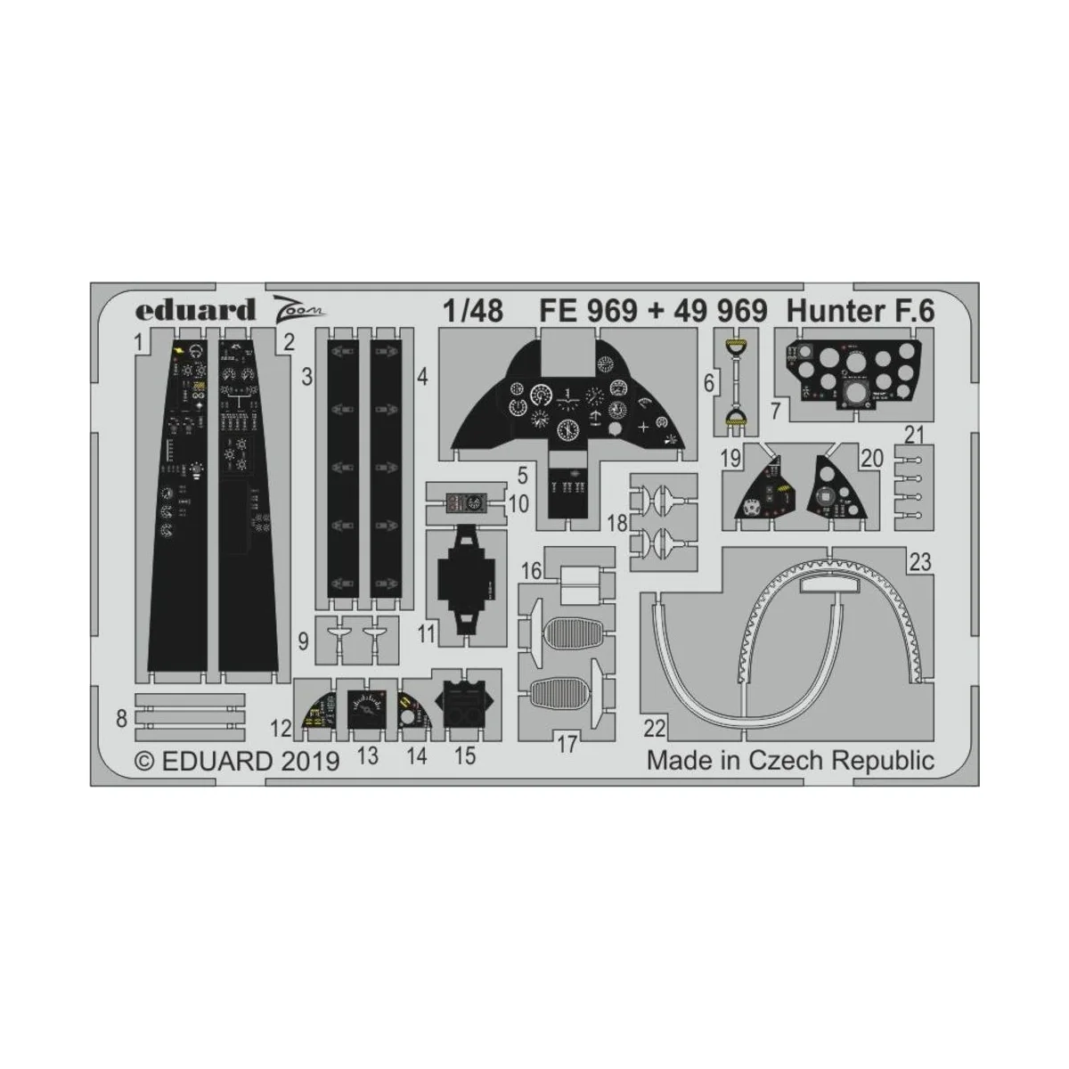 Hunter F.6 for Airfix, 1/48 - Eduard Accessories FE969
