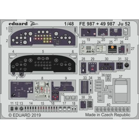 Ju 52 for Revell, 1/48 - Eduard Accessories FE987