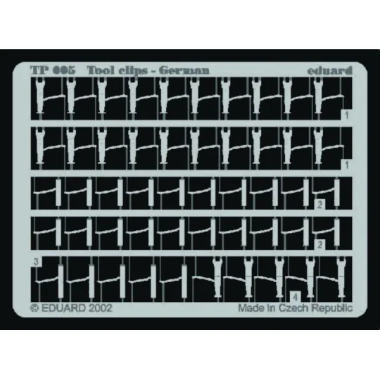 Tool clips-German - Eduard Accessories TP005