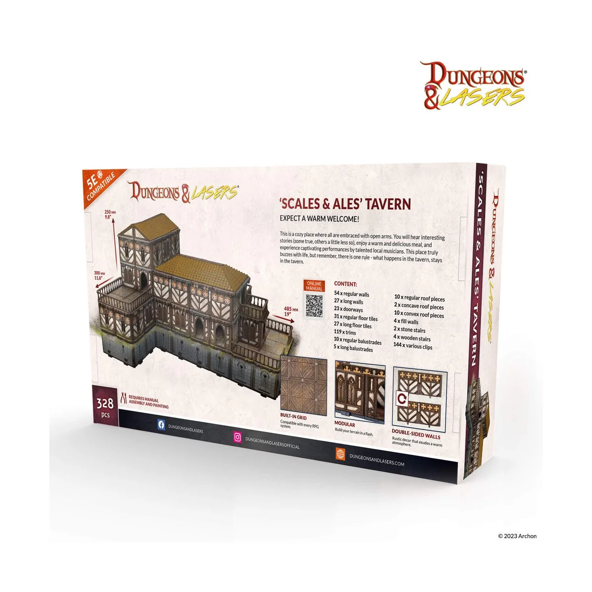 Dungeons & Lasers Starter Set: SCALES & ALES TAVERN - Archon Studio...