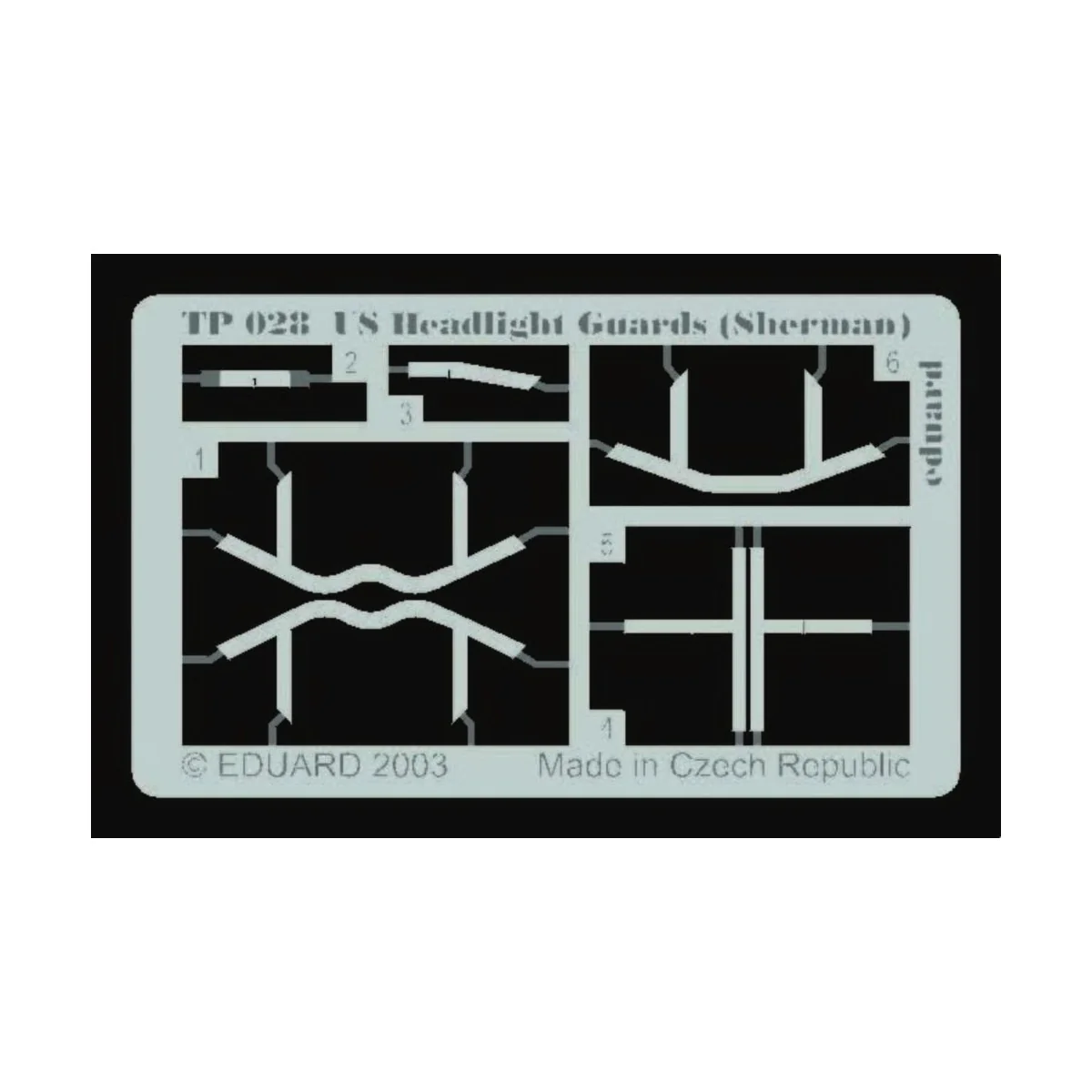 US Headlight Guards (Sherman), 1/35 - Eduard Accessories TP028 US Headlight Guards (Sherman), 1/35 - Eduard Accessories TP028