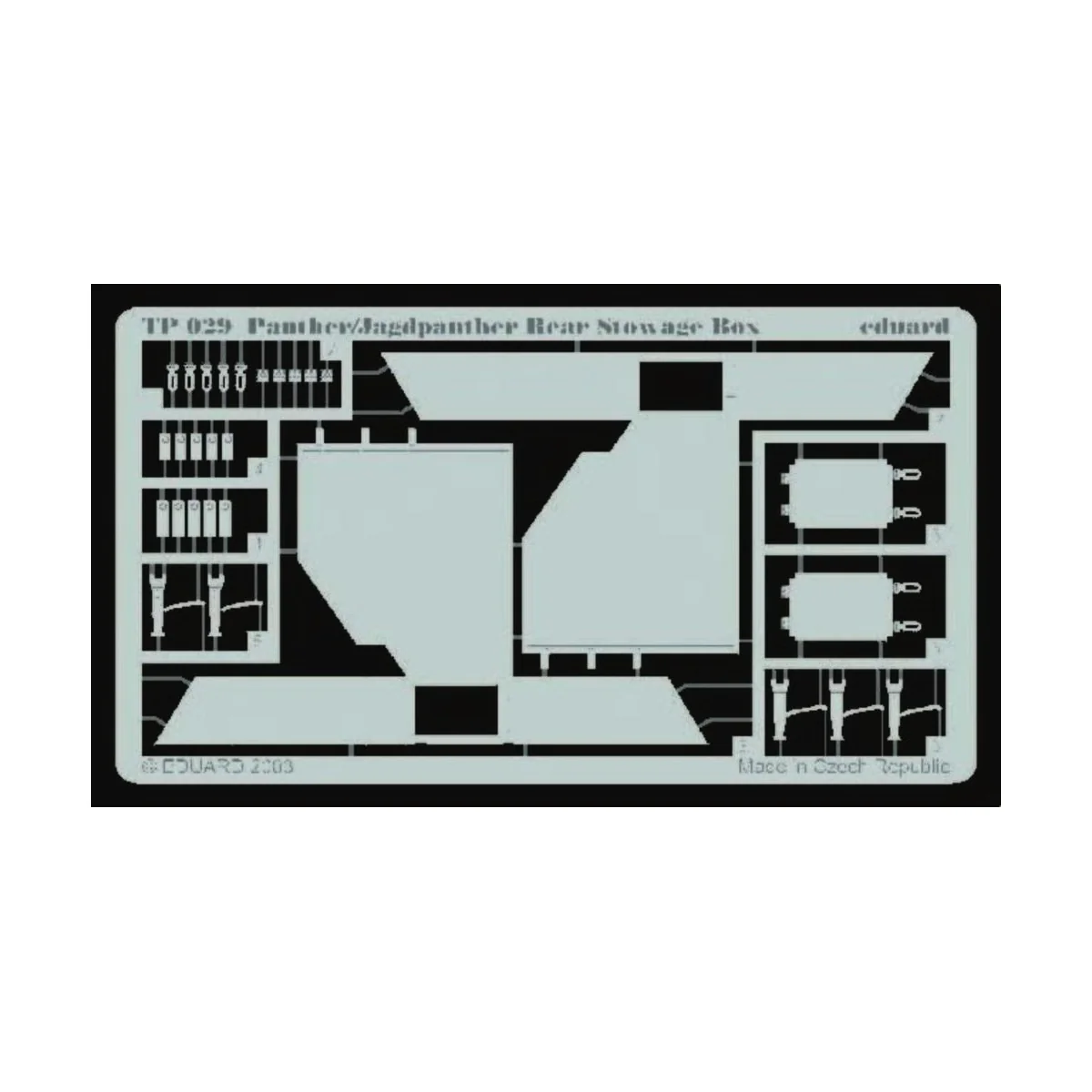 Panther/Jagdpanther Rear Stowage Box, 1/35 - Eduard Accessories TP029 Panther/Jagdpanther Rear Stowage Box, 1/35 - Eduard Accessories TP029