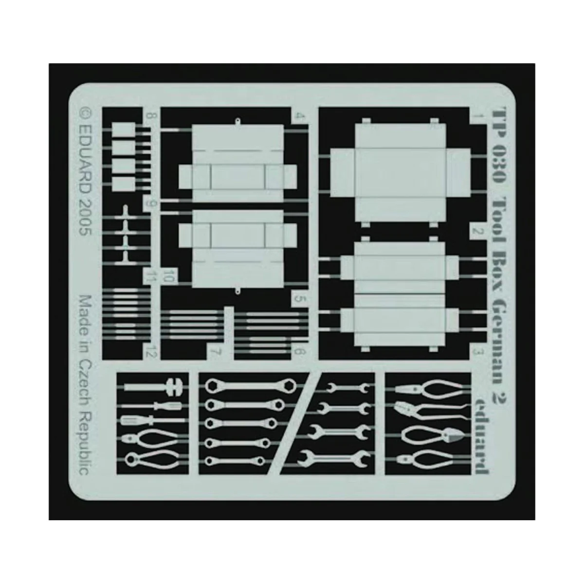 Tool Box German 2, 1/35 - Eduard Accessories TP030