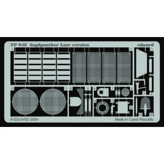 Jagdpanther late vers. - Eduard Accessories TP048