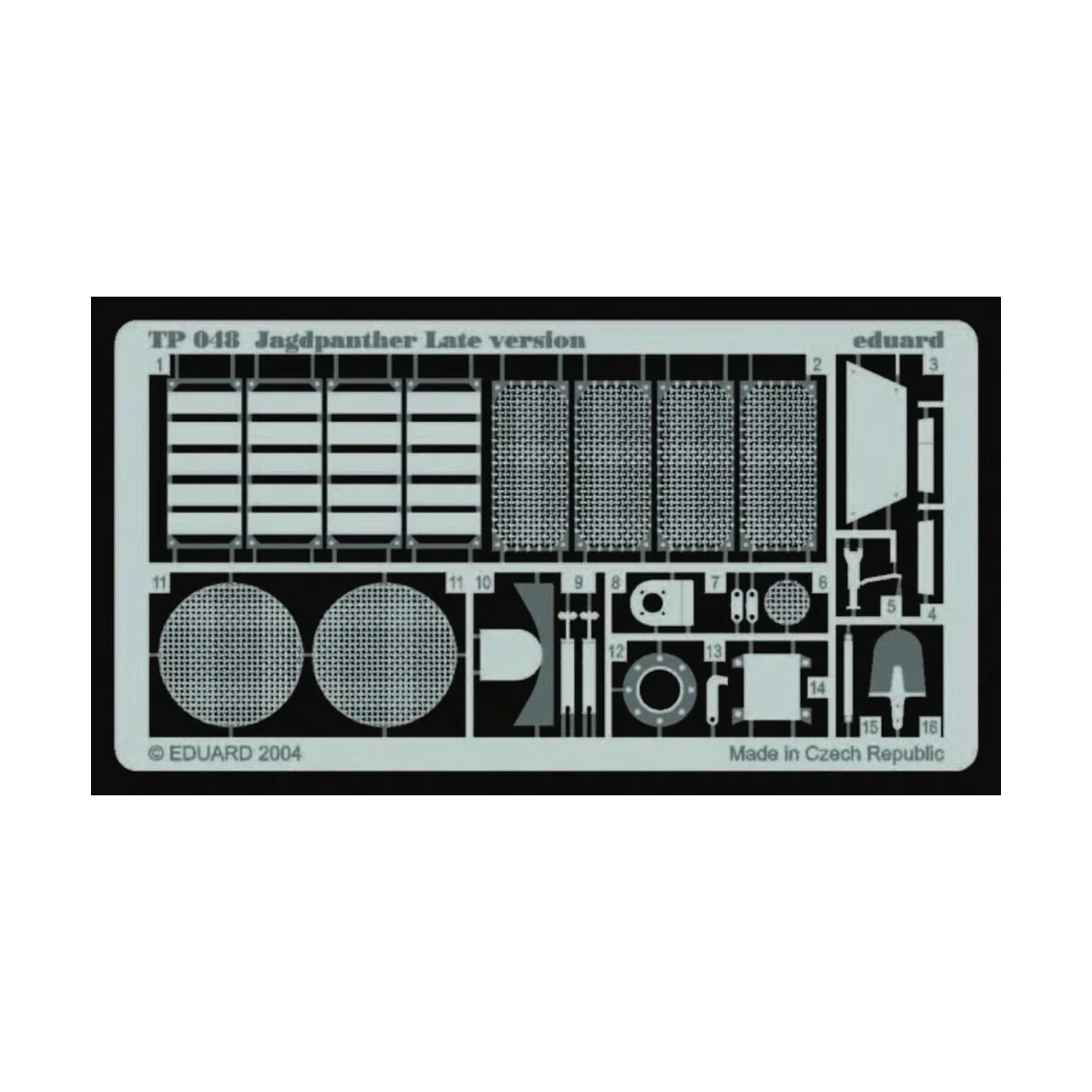 Jagdpanther late vers., 1/35 - Eduard Accessories TP048 Jagdpanther late vers., 1/35 - Eduard Accessories TP048