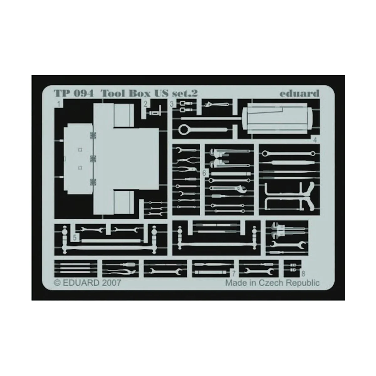 Tool Box US set.2, 1/35 - Eduard Accessories TP094 Tool Box US set.2, 1/35 - Eduard Accessories TP094