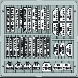 Kennzeichenschilder, deutsch - Eduard Accessories TP503