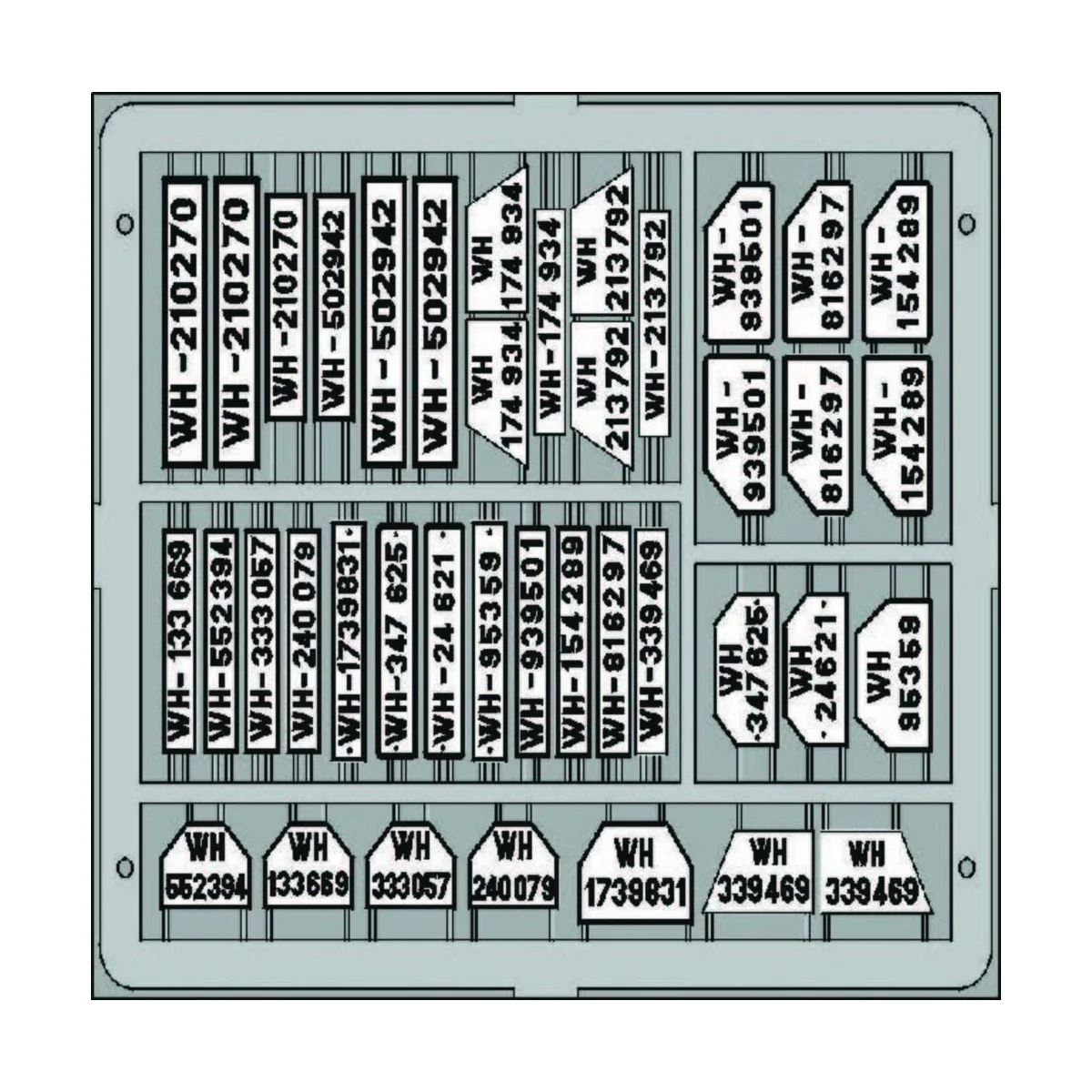 Kennzeichenschilder, deutsch - Eduard Accessories TP503