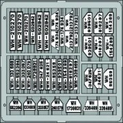 Kennzeichenschilder, deutsch, 1/35 - Eduard Accessories TP503 Kennzeichenschilder, deutsch, 1/35 - Eduard Accessories TP503