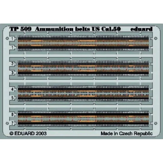 Ammunition belts US Cal.50, Coloriert., 1/35 - Eduard Accessories T... Ammunition belts US Cal.50, Coloriert., 1/35 - Eduard Accessories T...