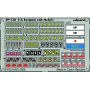 US insignia and medals WWII, 1/35 - Eduard Accessories TP518 US insignia and medals WWII, 1/35 - Eduard Accessories TP518