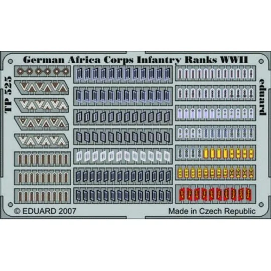 German Africa Corps Infantry Ranks WWII, 1/35 - Eduard Accessories ... German Africa Corps Infantry Ranks WWII, 1/35 - Eduard Accessories ...
