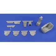 BAC Lightning F2/F2A/F3/F6-Cockpit Set, 1/48 - CMK 129-4350 BAC Lightning F2/F2A/F3/F6-Cockpit Set, 1/48 - CMK 129-4350