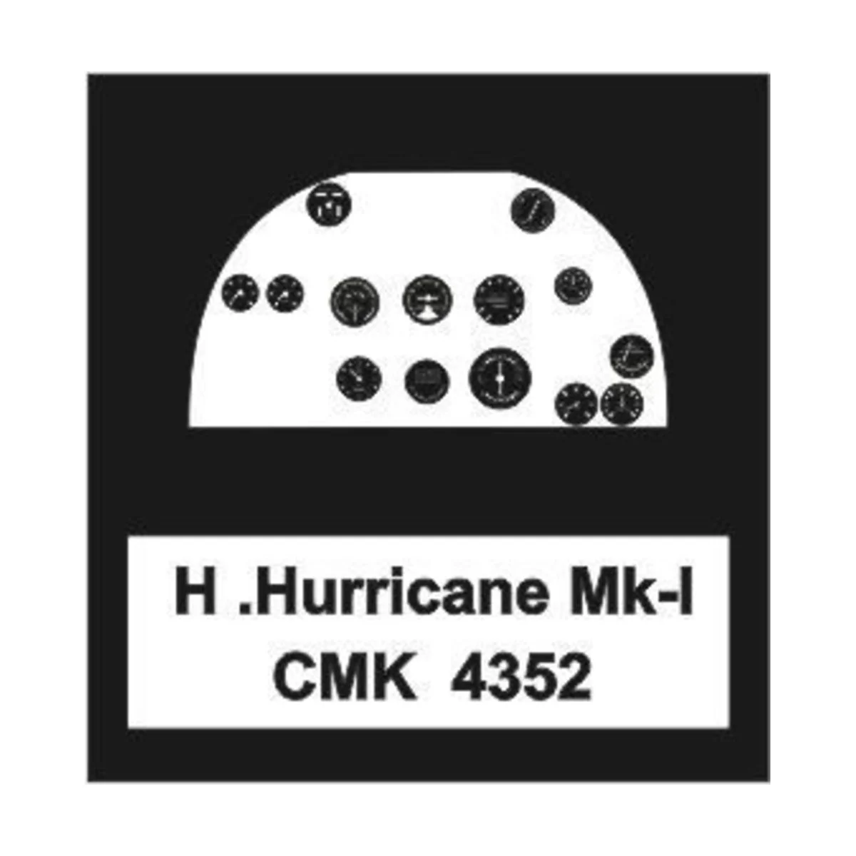 Hawker Hurricane Mk.I-Cockpit Set f.Airf, 1/48 - CMK 129-4352