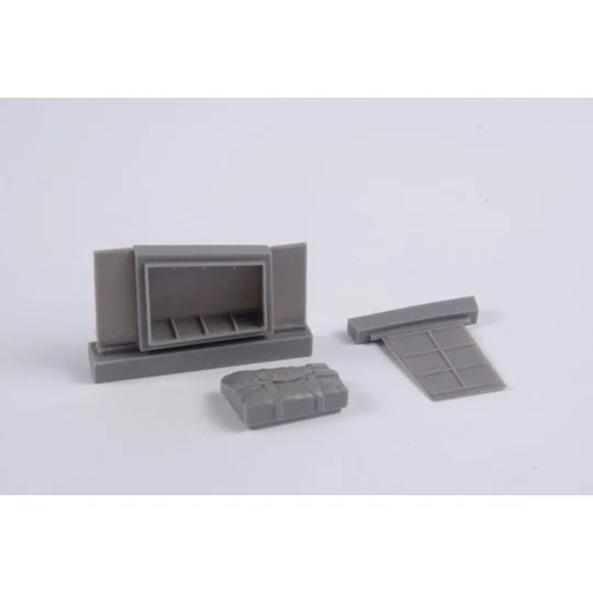 Beaufighter Mk.IF Dinghy Box and Access Panel for Revell, 1/48 - CM...