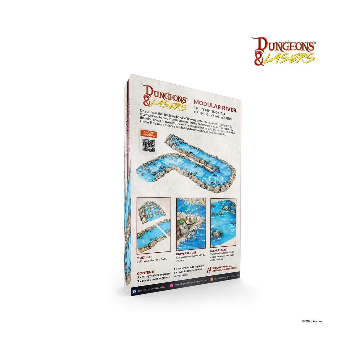 Dungeons & Lasers Expansion Set: MODULAR RIVER - Archon Studio DNL0058