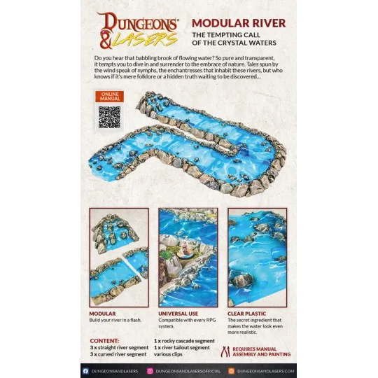 Dungeons & Lasers Expansion Set: MODULAR RIVER - Archon Studio DNL0058