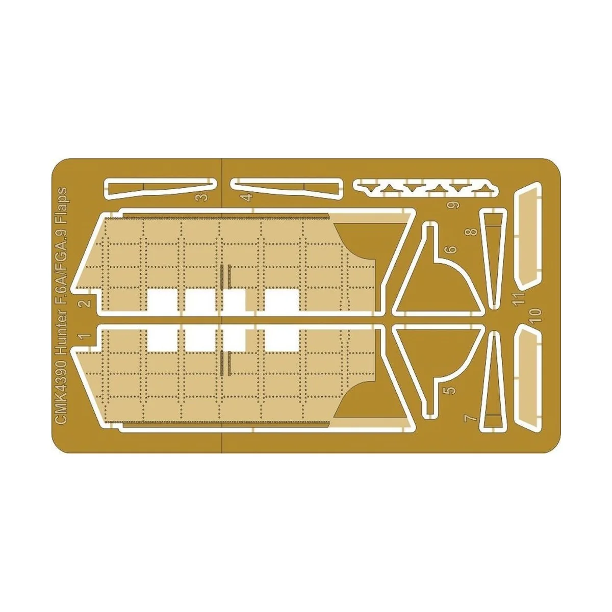 Hawker Hunter F.6A/FGA.9 Flaps Correction Set, 1/48 - CMK 129-4390
