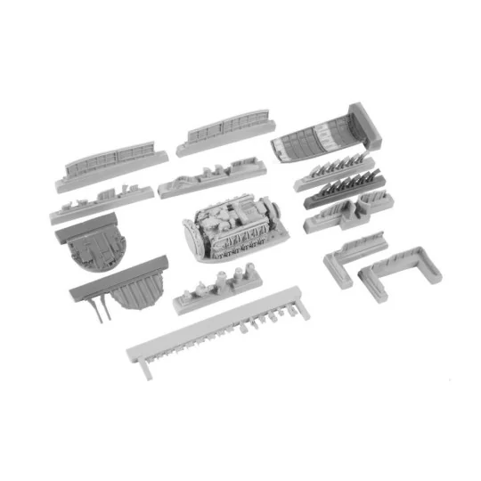 Tempest Napier Sabre engine(upper half), 1/48 - CMK 129-4393 Tempest Napier Sabre engine(upper half), 1/48 - CMK 129-4393