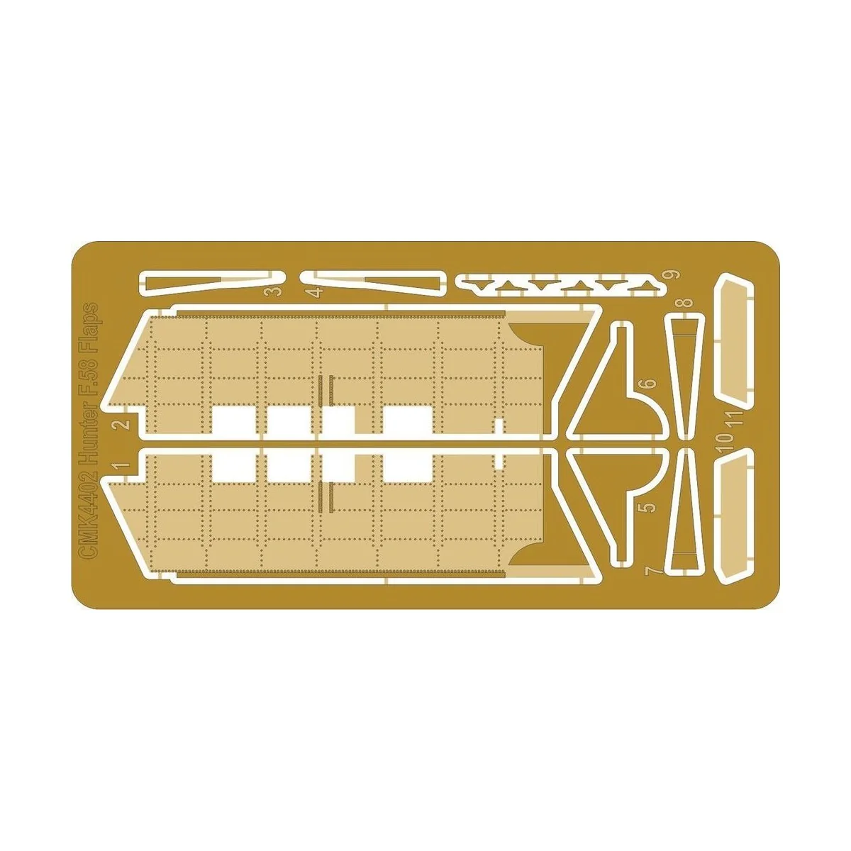 Hawker Hunter F.58A Flaps Correction Set - CMK 129-4402