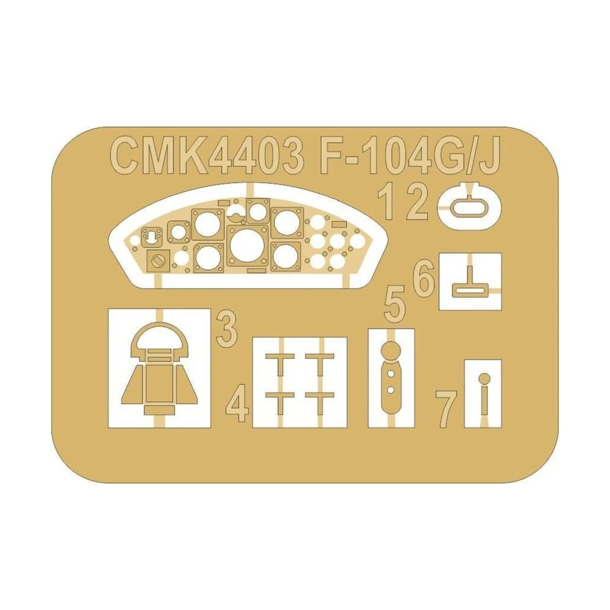 F-104G/J Starfighter Cockpit + C2 Ejection Seat for Kinetic, 1/48 -...