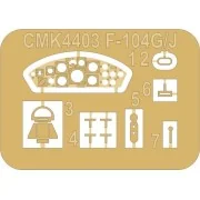 F-104G/J Starfighter Cockpit + C2 Ejection Seat for Kinetic - CMK 1...