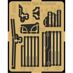 DH.82 Tiger Moth Cockpit Correction Set - CMK 129-4407