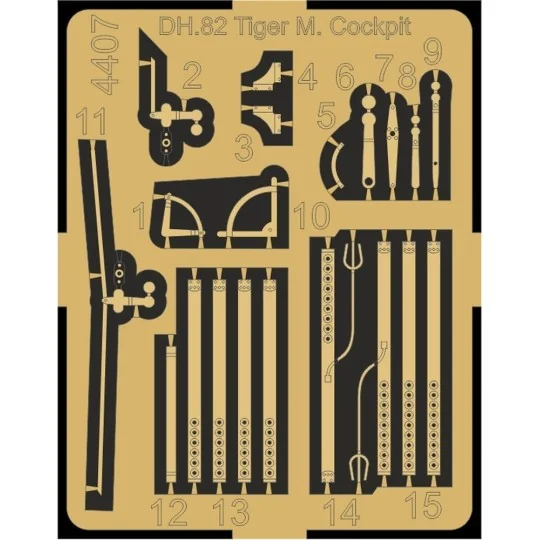 DH.82 Tiger Moth Cockpit Correction Set, 1/48 - CMK 129-4407 DH.82 Tiger Moth Cockpit Correction Set, 1/48 - CMK 129-4407