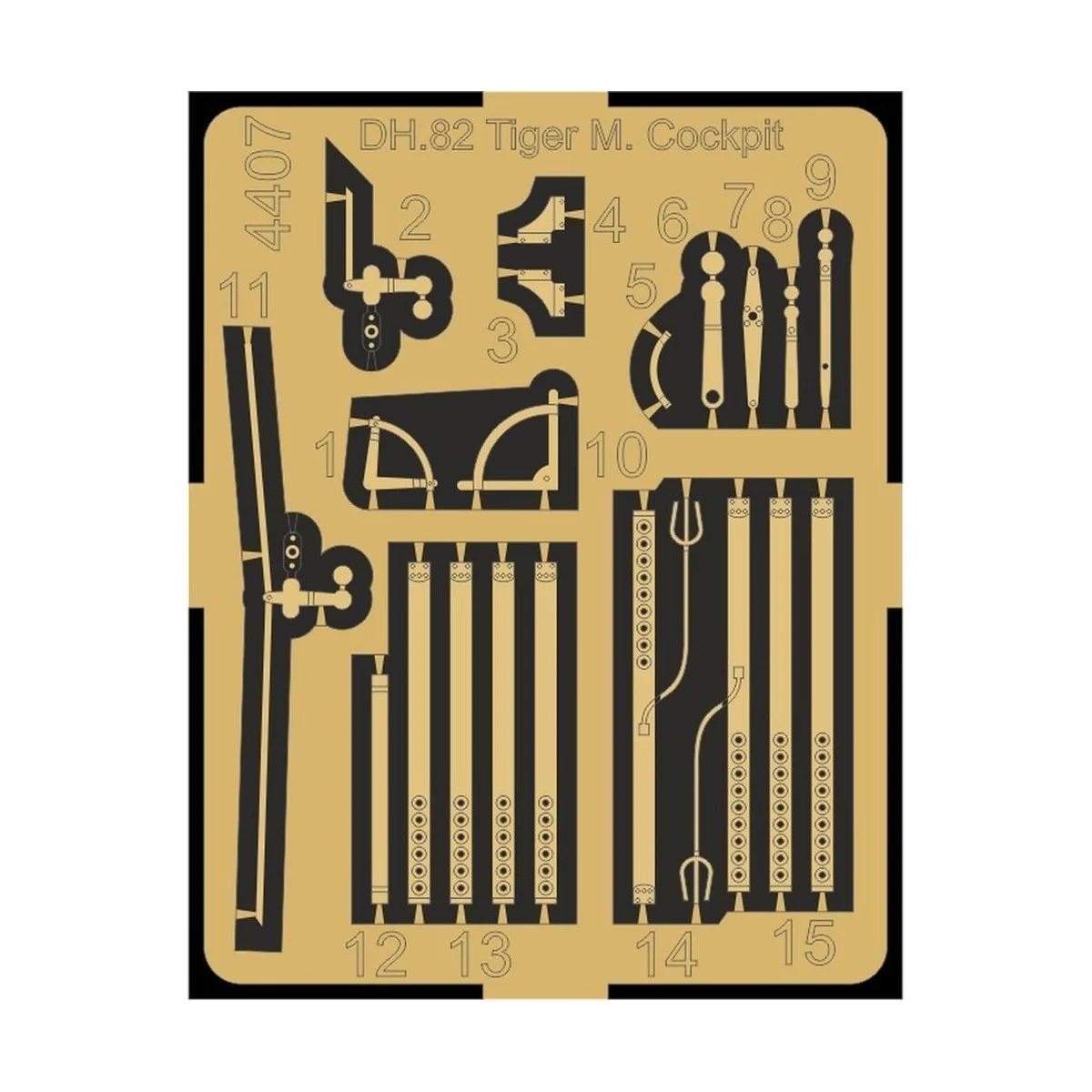 DH.82 Tiger Moth Cockpit Correction Set, 1/48 - CMK 129-4407 DH.82 Tiger Moth Cockpit Correction Set, 1/48 - CMK 129-4407