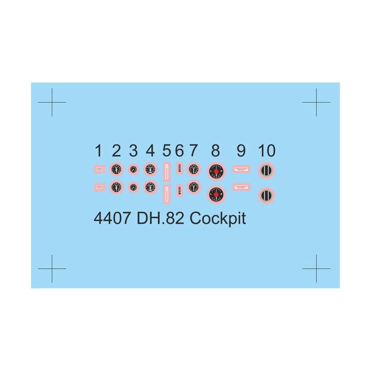 DH.82 Tiger Moth Cockpit Correction Set - CMK 129-4407