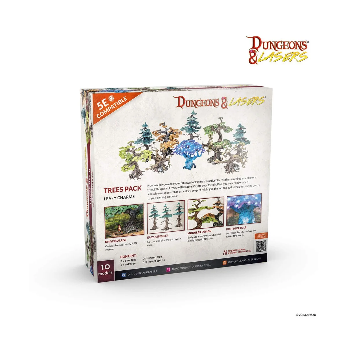 Dungeons & Lasers Expansion Set: TREES PACK - Archon Studio DNL0059 Dungeons & Lasers Expansion Set: TREES PACK - Archon Studio DNL0059