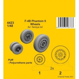 F-4B Phantom Wheels (from Tamiya kit) - CMK 129-4423
