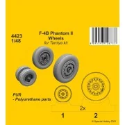 F-4B Phantom Wheels (from Tamiya kit), 1/48 - CMK 129-4423