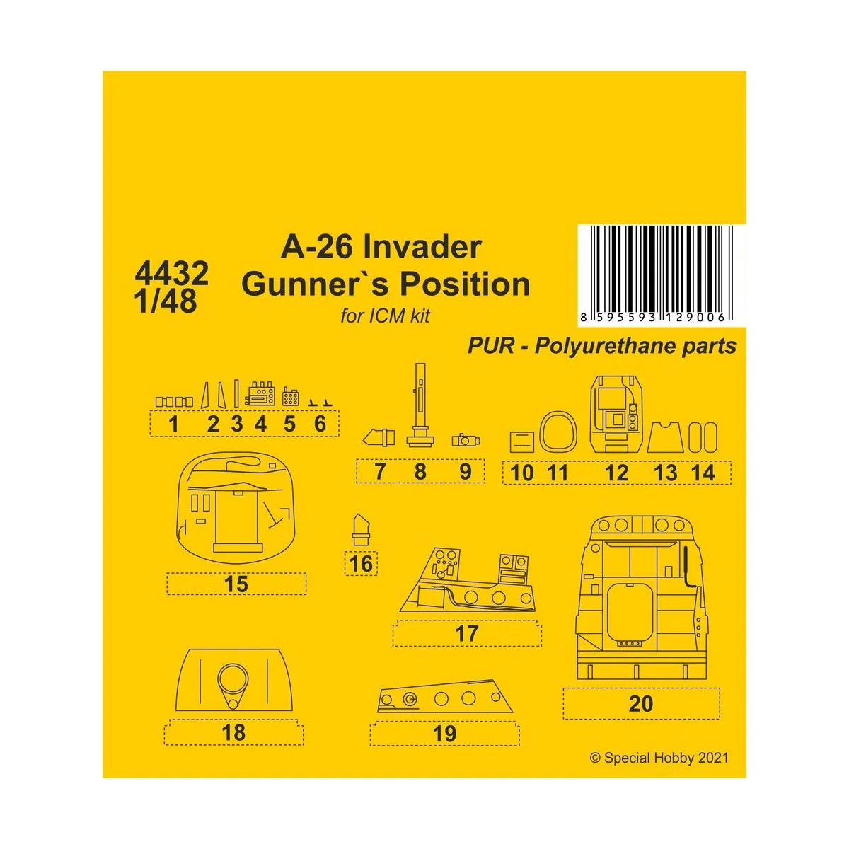 A-26 Invader Gunner's Position - CMK 129-4432
