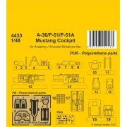 A-36/P-51/P-51A Mustang Cockpit, 1/48 - CMK 129-4433 A-36/P-51/P-51A Mustang Cockpit, 1/48 - CMK 129-4433
