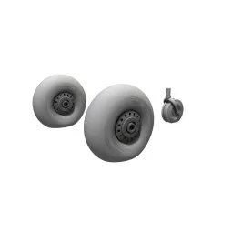 Lancaster Mk.I/III Mainwheels and Tailwheel w/Leg - CMK 129-4450